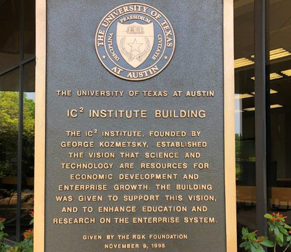 The IC2 Institute establisehd the vision that science and technology are resources for economic development and enterprise growth.