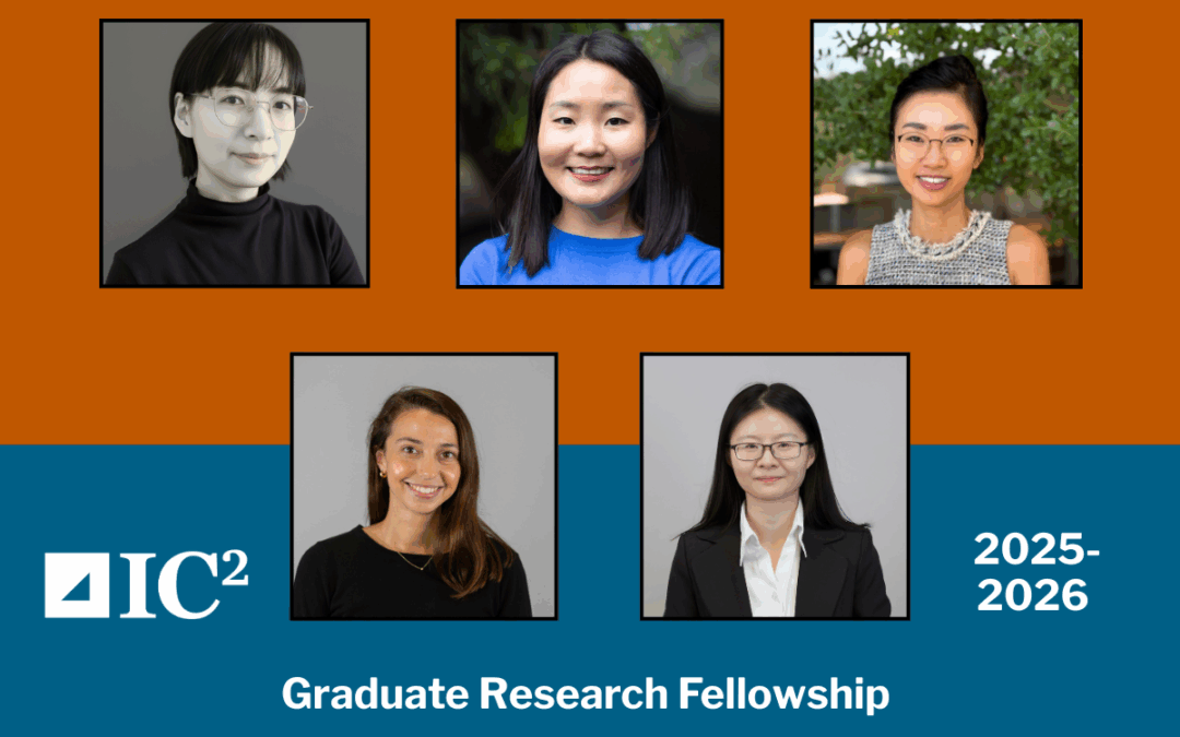 IC² Institute Selects Five Students to Receive Graduate Research Fellowship